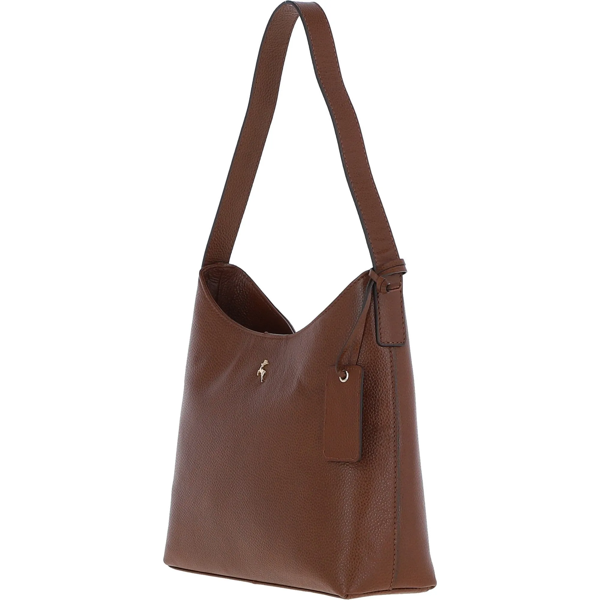 Ashwood Real Leather Hobo Shoulder Bag 2 Tone Tan: 64203