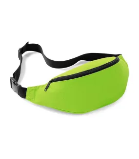 Belt waist bag one size lime green Bagbase