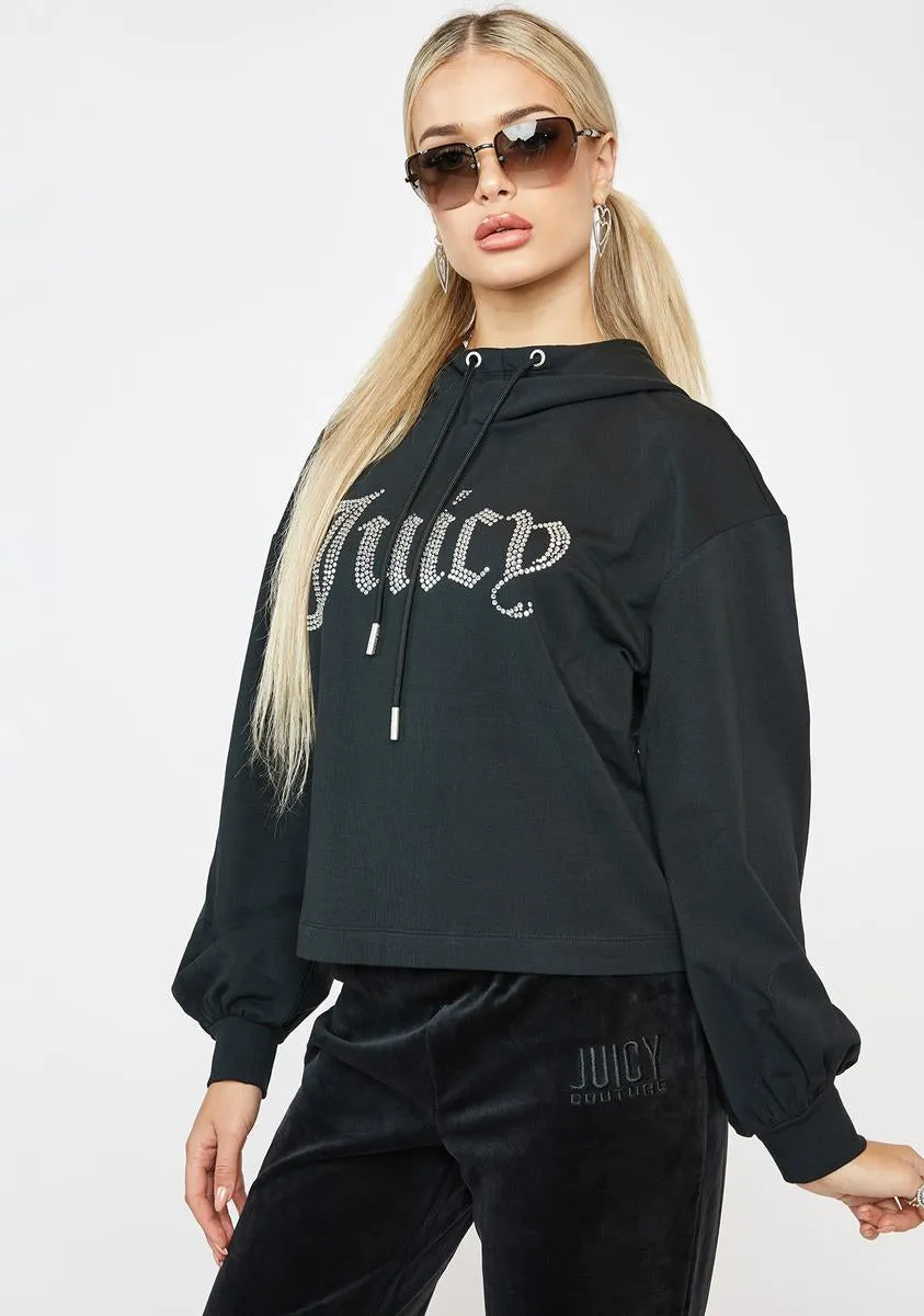 Big Bling Balloon Sleeve Hoodie-