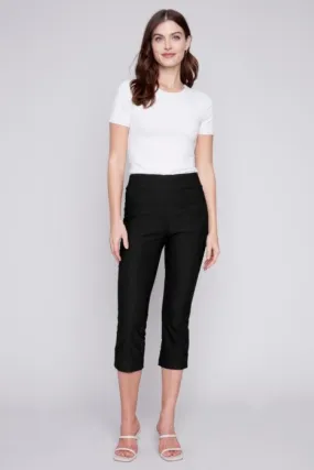 Black Pull-On Capri