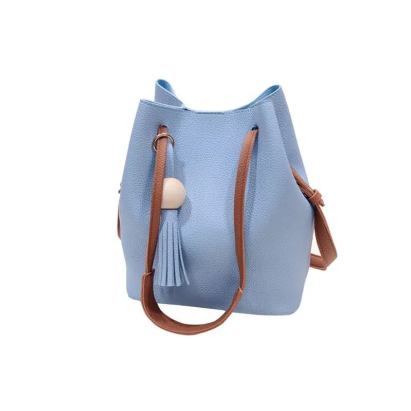 Casual women bag Crossbody hbags Tassel Leather messenger Shoulder bags famousHbag Tote Purse Shopping bag