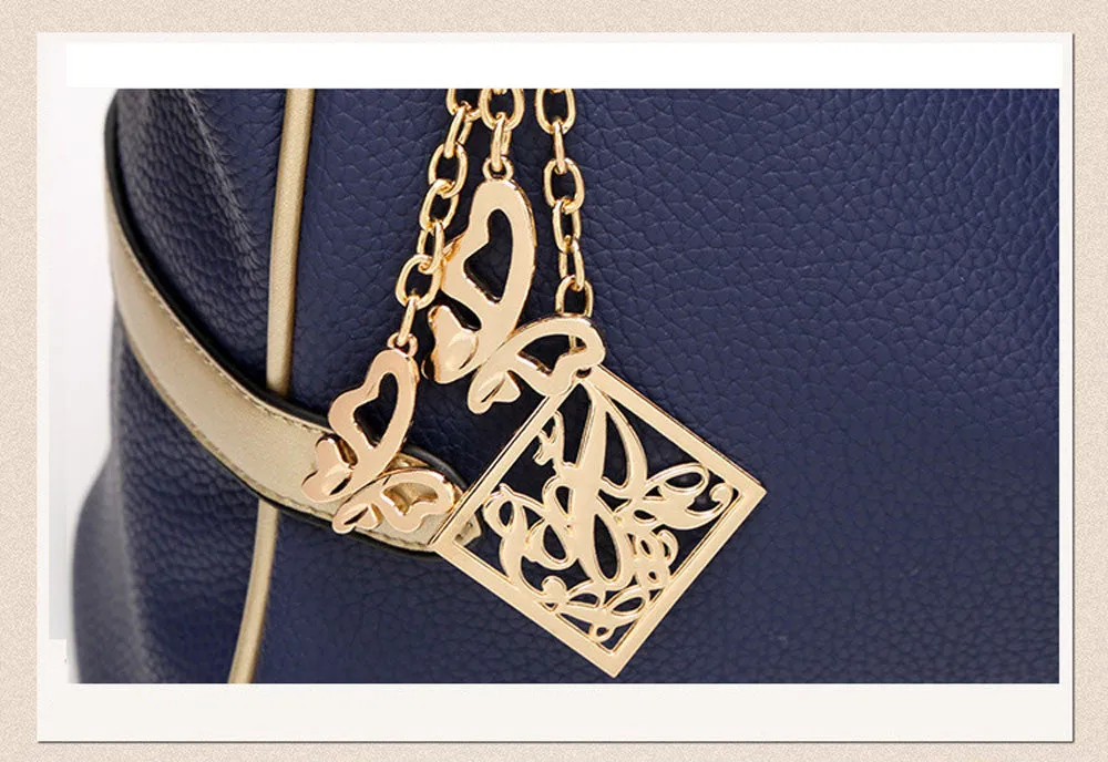 Famous women shoulder bag Messenger Bags Butterfly Pendant Chain leather hbags designer Tote