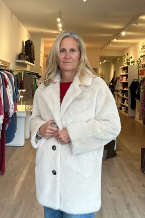 Hartford, Vancouver Woven Coat- Natural  