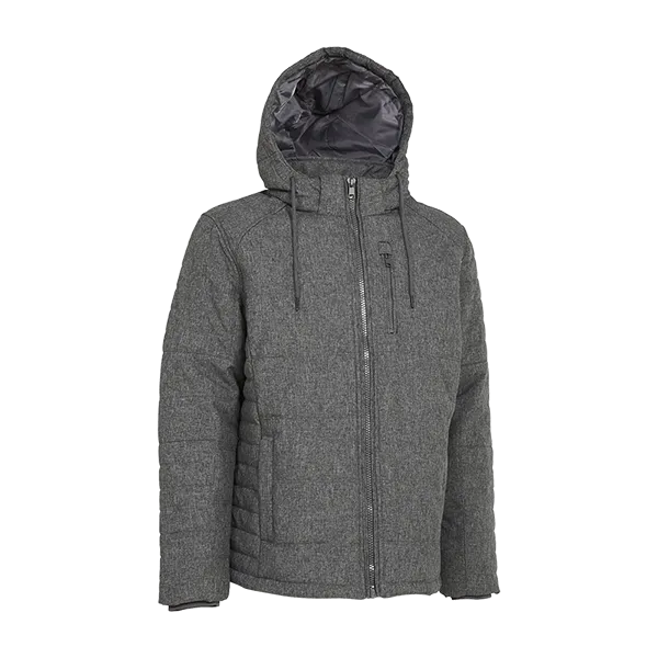 Heather Grey Puffer Jacket