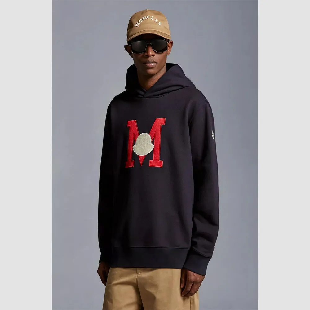 MONCLER  |Embroidered Monogram Hoodie