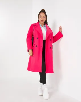 Pink Swing Coat | Simply Be