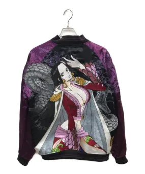 [Pre-owned] 絡繰魂 satin and embroidered version of Varsity Jacket