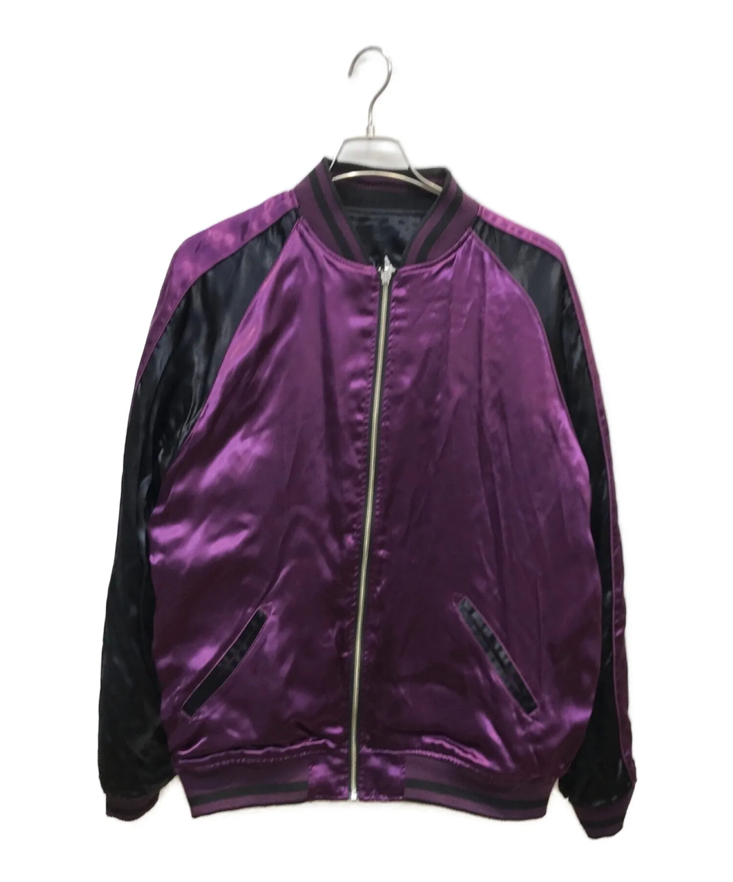 [Pre-owned] 絡繰魂 satin and embroidered version of Varsity Jacket