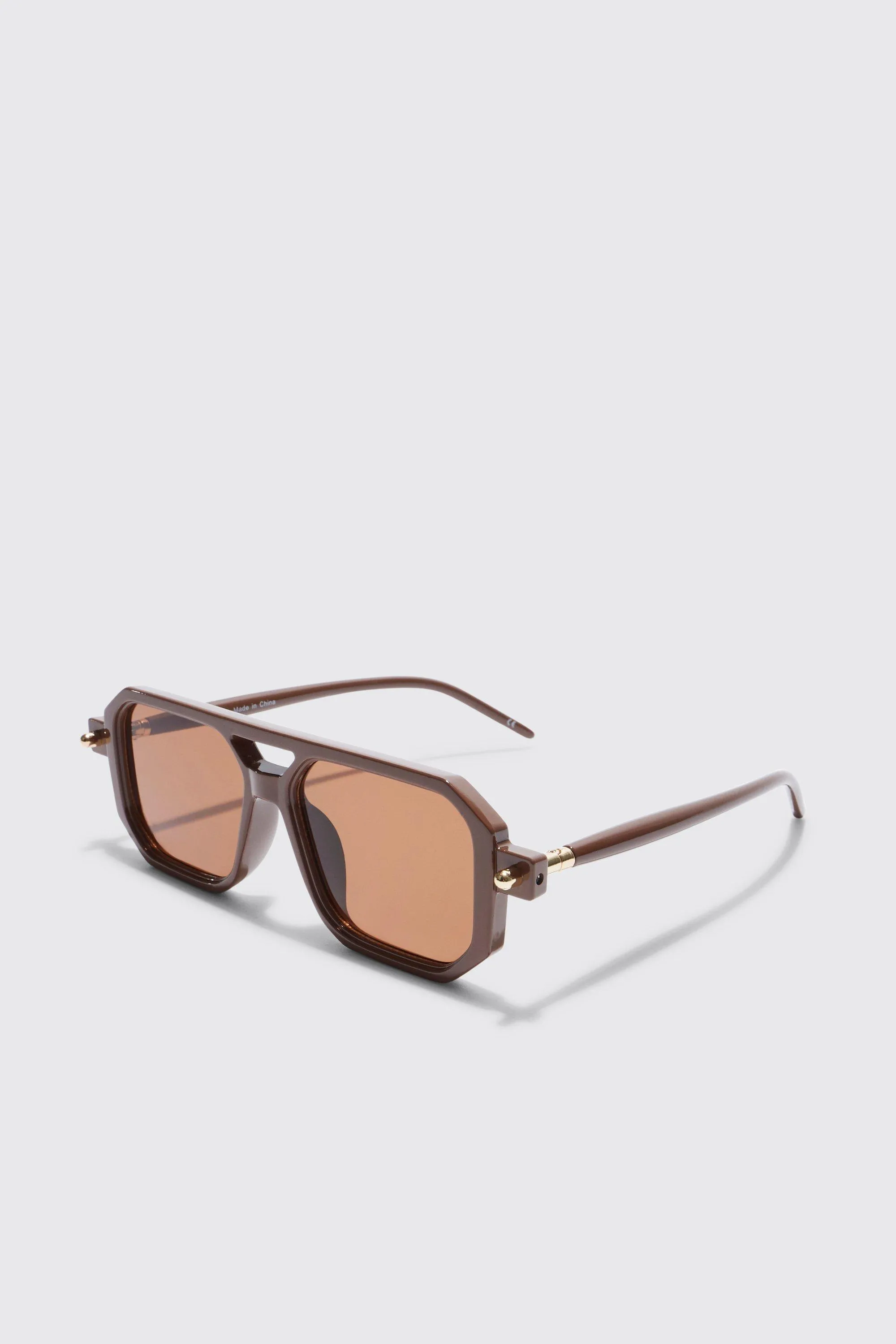 Retro Navigator Sunglasses | boohooMAN UK