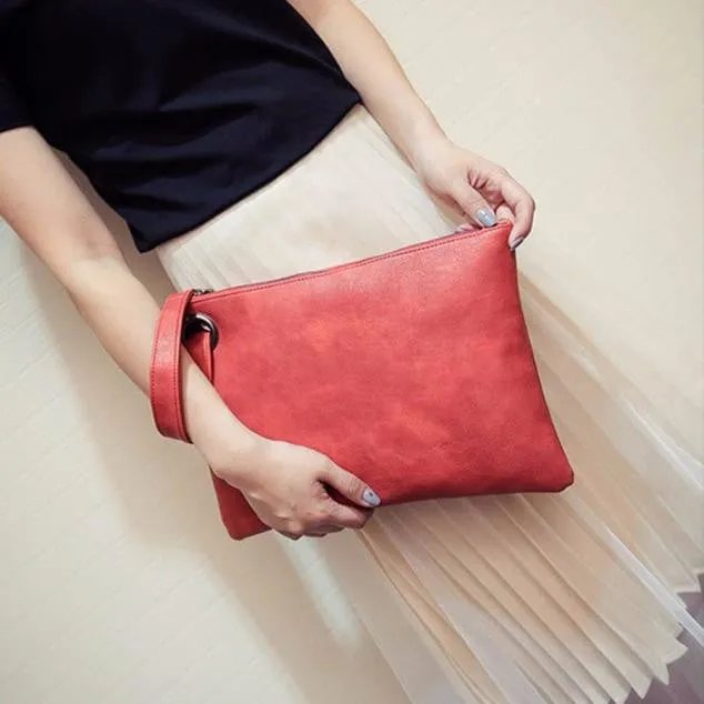 Retro Women'sEnvelope Evening Bag Package Leather Crossbody Shoulder Bag bolsa feminina For Women Messenger Bags Hbag Clutch
