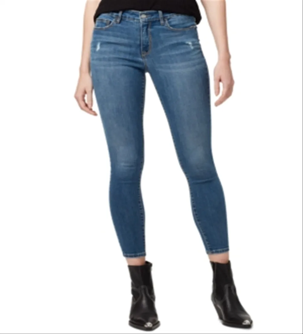Sanctuary Women's Social Standard Distressed Ankle Skinny Jeans Blue Size 28