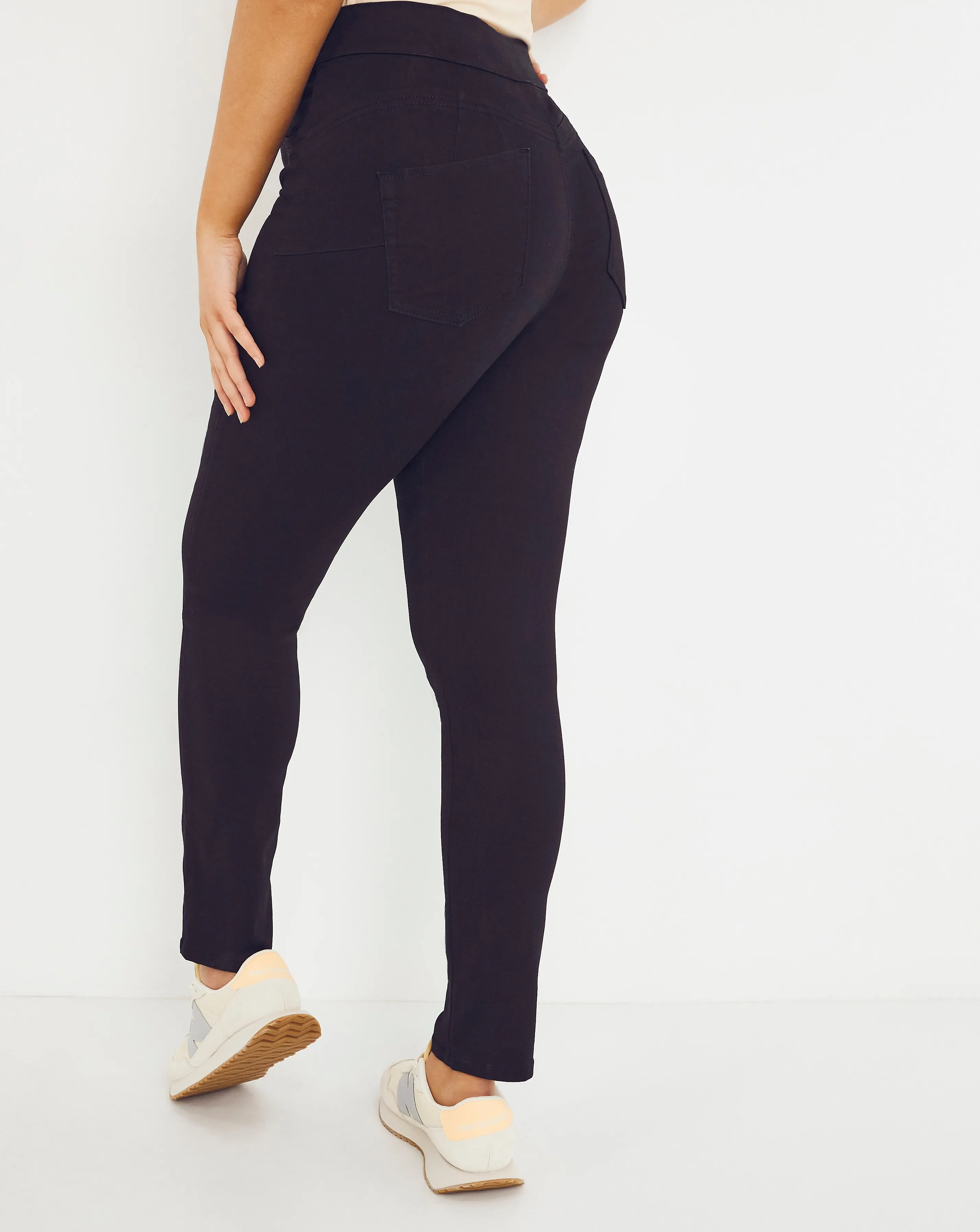 Sculpt & Define Black Slim Leg Jeggings | Simply Be