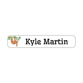 Sloth Iron-On Clothing Labels
