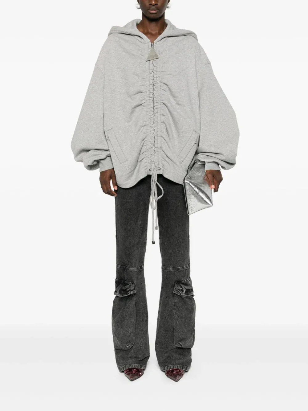 The Attico    The Attico Sweatshirt With Ruffles