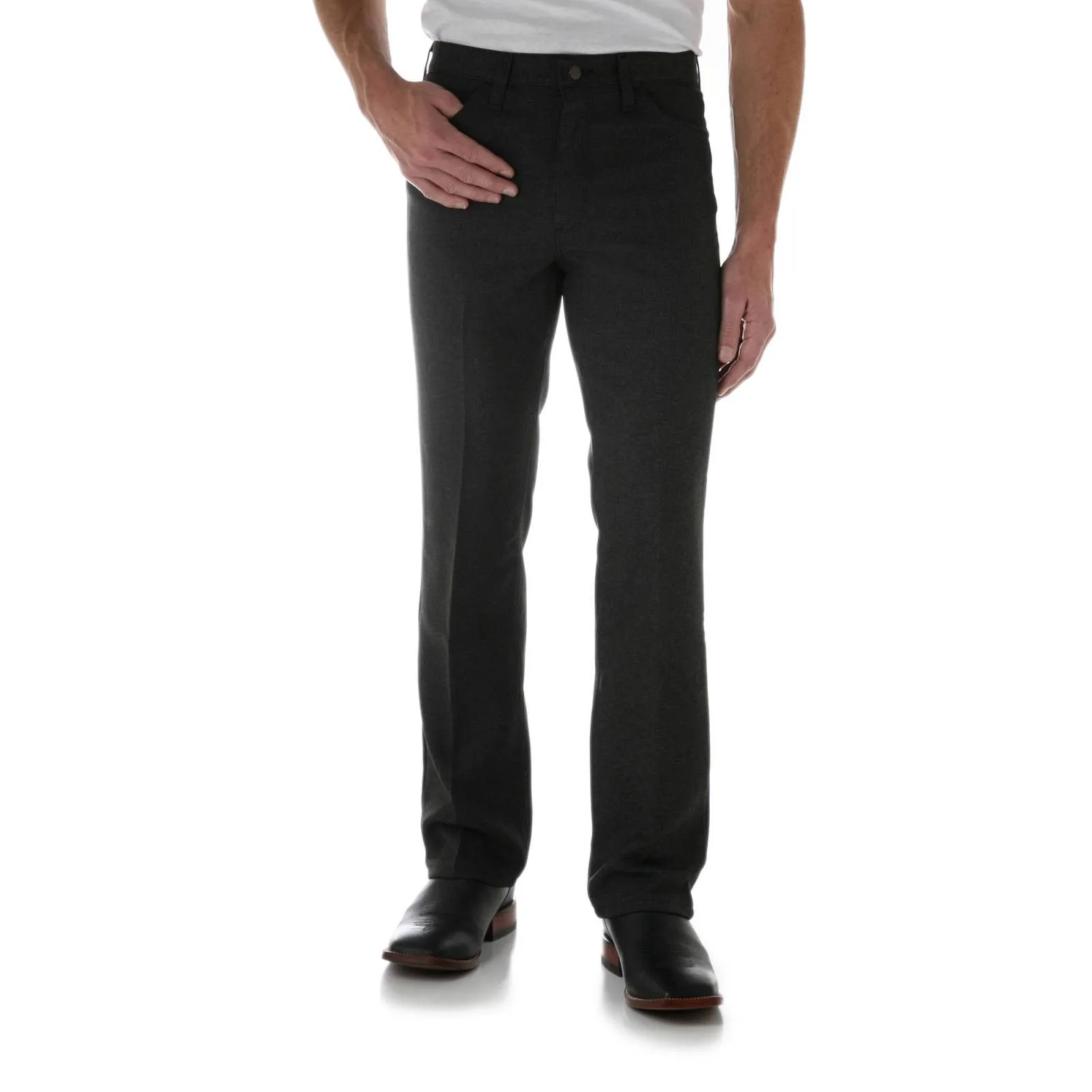 Wrangler Men's Wrancher Dress Jeans 82HK Heather Black